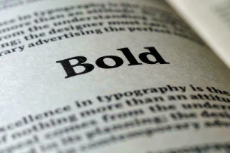 The word “Bold” in bold letters