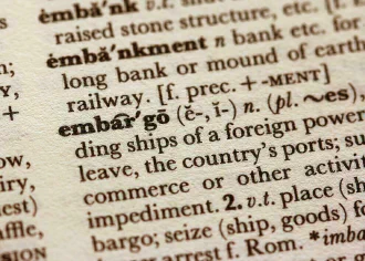 A few entries in a printed dictionary