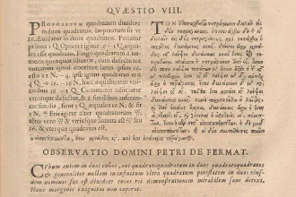 Old reprint of a classic proof by Diophantus followed by Fermat’s famous last conjecture